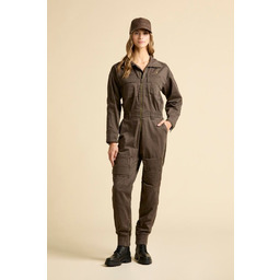 Aeronautica Militare Damski kombinezon w brązowym kolorze