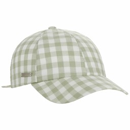 Czapka Check Cotton by Seeberger, zielony, One Size