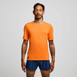 Saucony Koszulka męska Stopwatch Short Sleeve - Pepper