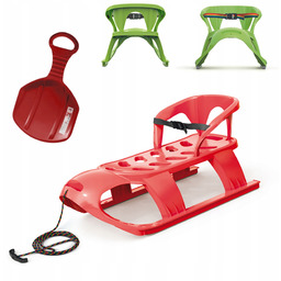 Sanki z oparciem Bezzy Seat Ślizg Jabłuszko