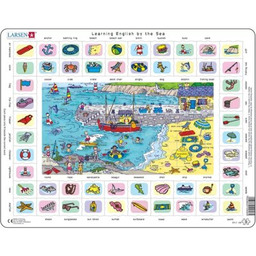 LARSEN Układanka Maxi Learning English by the sea