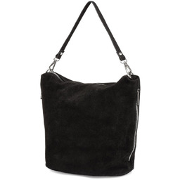 Listonoszka skórzana Vera Pelle W17 czarna