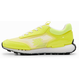 Sneakersy runner z przezroczystymi wstawkami