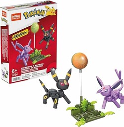 Mega Umbreon i Espeon Pokemony do zbudowania Zestaw