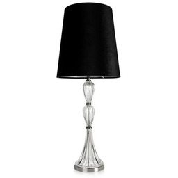 Lampa stołowa REMI z kryształową podstawą i matowym