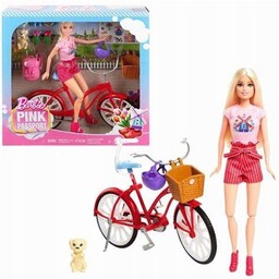 Barbie Piknik Passport Lalka Na Rowerze Rower Zabawka