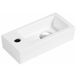 Sapho Zoe umywalka ceramiczna lewa 37x9x18 cm AR496