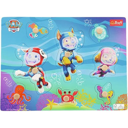 Trefl - Puzzle PAW Patrol, Under Water, Wooden