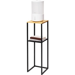 Yamazaki 5984 Tower 2-poziomowy regał z drewnianym blatem,