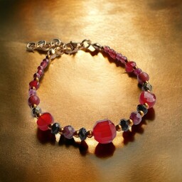 Pakamera SENSUAL : bransoletka z karneolem i granatem