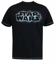 Duży T-shirt Męski ''STAR WARS'' Czarny VADER-D555