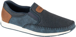 Rieker Moccasins 11954-14, Męskie, półbuty, Granatowy