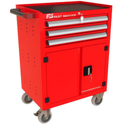 Wózek narzędziowy z 3 szufladami i drzwiami P-230