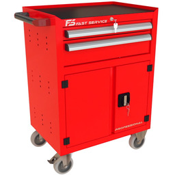 Wózek narzędziowy z 2 szufladami i drzwiami P-231