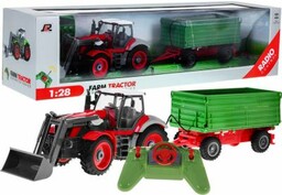 ZESTAW FARMERA: Duży Zdalnie Sterowany Traktor z Przyczepą
