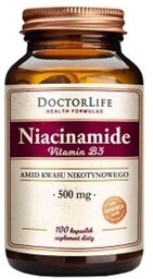 Niacinamide Vitamin B3 amid kwasu nikotynowego 500mg suplement