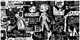 Foto obraz szkło hartowane Graffiti