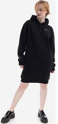 MCQ sukienka bawełniana Hoodie kolor czarny midi oversize