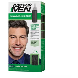 Just For Men, szampon koloryzujący, ciemny brąz/czarny H-45