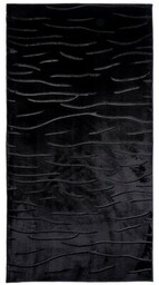 MULTIDECOR Dywan Glamour 3D 507332 80x150cm Fale Czarny