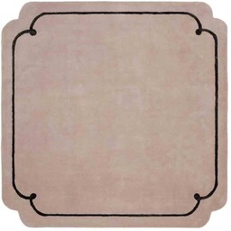 DYWAN Cookie Pink Black różowy z czarną ramką,