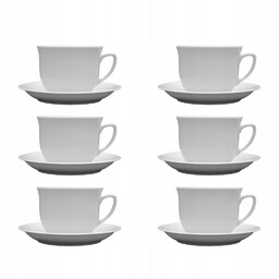 Zestaw filiżanek Wiedeń Lubiana biala 300 ml/16 cm