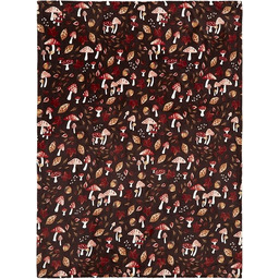 Fusion Narzuta polarowa z poliestru, z recyklingu, czekoladowa,