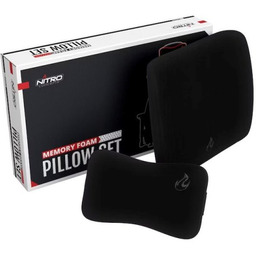 Nitro Concepts Memory Foam Pillow Set Black/Black -
