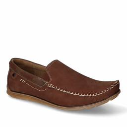 Mokasyny Mario Boschetti 920 Brązowe nubuk