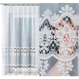 Daria firana żakardowa wzór, 018982, 400x170cm prosta (gotowa)