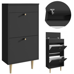 Szafka na buty Behamo 521 czarna komoda