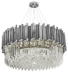 Lampa wisząca IMPERIAL SILVER 80 - stal, kryształ