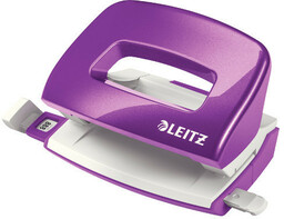 Dziurkacz Mini LEITZ WOW metalowy fiolet metalik /50601062/