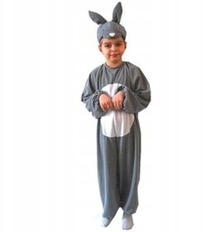 Strój Króliczek zając szary Królik kostium 134/140