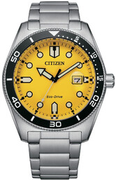 Zegarek CITIZEN AW1760-81Z. SOLAR QUARTZ, Kolor żółty. Mężczyzna.