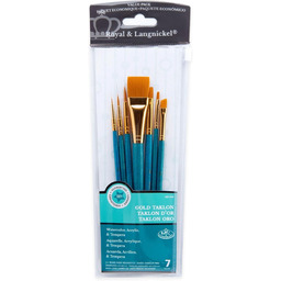 Royal & Langnickel RSET-9184 Gold Taklon 7-częściowy zestaw