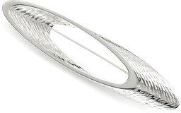 ELEGANCKA BROSZKA SREBRNA RURKA artystyczne glam rock modern