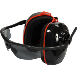 Yato NAUSZNIKI PRZECIWHAŁASOWE ZINTEGROWANE Z OKULARAMI SZARE