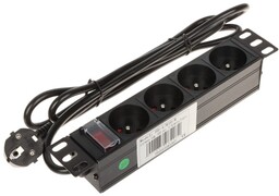 Listwa zasilania Rack 10" przewód 1,8m PD-4/R10/R