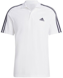 Koszulka męska adidas Essentials Piqu Embroidered Polo biała