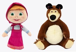 Grandi Giochi - Masza i Niedźwiedź, miękkie pluszowe
