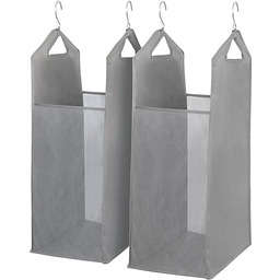 STORAGE MANIAC Wiszący kosz na pranie, przednia przezroczysta