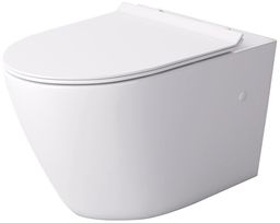 Massi Decos miska wisząca+deska wolnoopadająca slim biała MSM-3673SLIM