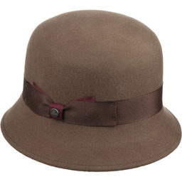 Kapelusz w Kształcie Dzwonka Collana by Lierys, brązowy,