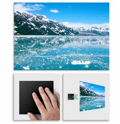 Plakat metalowy zimowe góry M