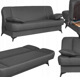 Kanapa sofa Sara ekoskóra rozkładana wersalka spania łóżko