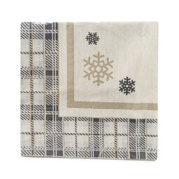 Eurofirany Obrus serweta świąteczny 90x90 Cho Angel biały