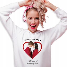 BLUZA KAPTUR Biała Na Urodziny High School Musical
