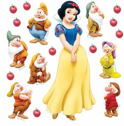 AG Design Disney Snowwhite naklejka ścienna, folia PVC