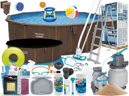 Basen Bestway 488x132 Ogrodowy Stelażowy 561CU 24w1